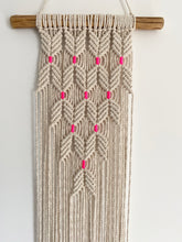 Load image into Gallery viewer, Natural Wall Hanging with Neon Accent