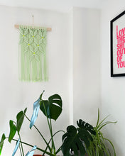 Load image into Gallery viewer, Macrame Wall Hanging with Neon Pop