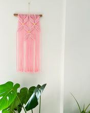 Load image into Gallery viewer, Macrame Wall Hanging with Neon Pop