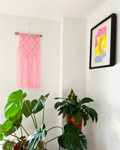 Load image into Gallery viewer, Macrame Wall Hanging with Neon Pop