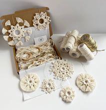 Load image into Gallery viewer, D.I.Y. Macrame Snowflakes