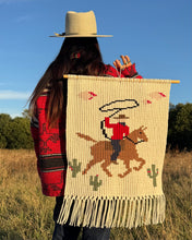 Load image into Gallery viewer, The Lone Rider – Handmade Cowboy Macramé Wall Hanging