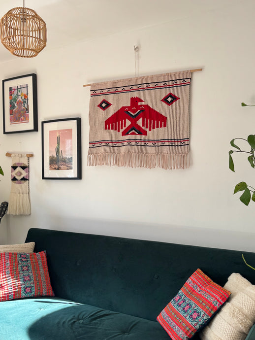 Thunderbird Macrame Wall Hanging
