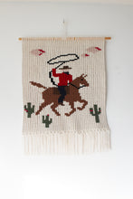 Load image into Gallery viewer, The Lone Rider – Handmade Cowboy Macramé Wall Hanging