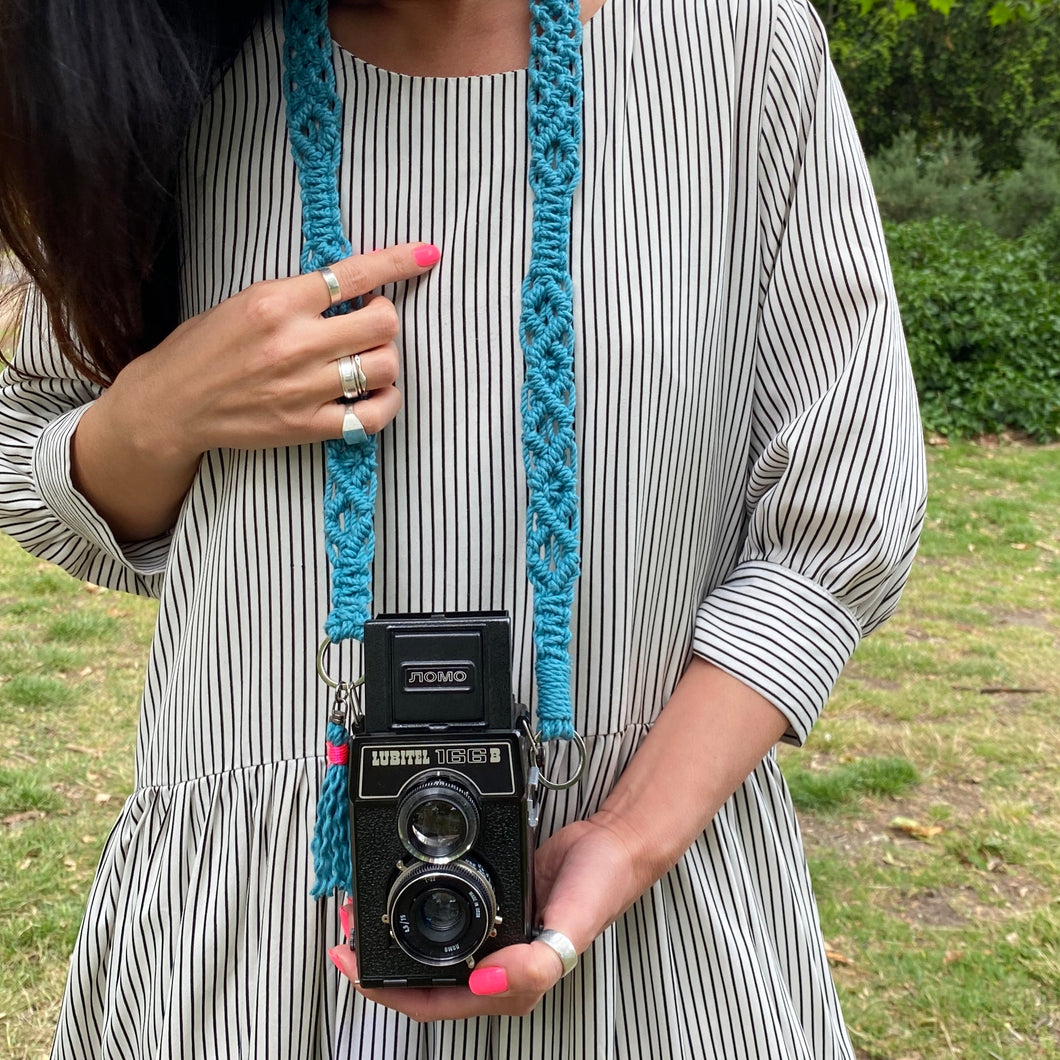 Zoe Macrame Camera Strap