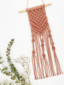 D.I.Y. Macrame Mini Wall Hanging Kit with Video