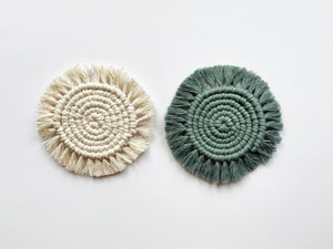 Laurel Macrame Coasters
