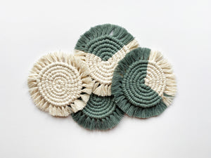 Laurel Macrame Coasters