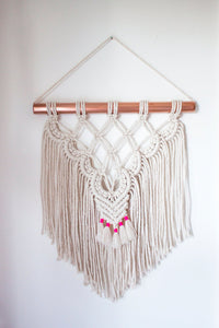 Modern Wall Hanging with Neon Accent