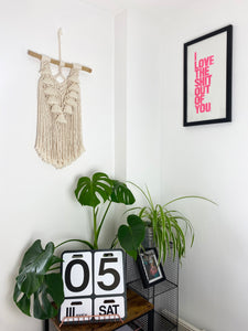 Macrame Wall Hanging with Tassels
