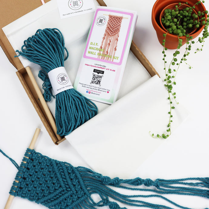 D.I.Y. Macrame Mini Wall Hanging Kit with Video
