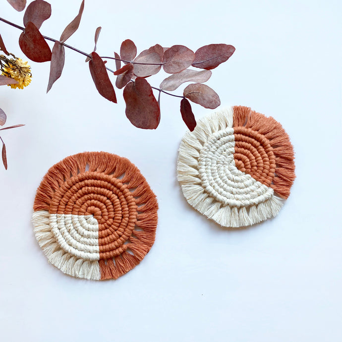Terracotta Macrame Coasters